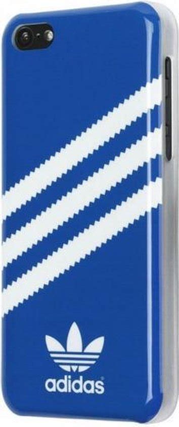 adidas Hard Case Blauw / Wit voor de Apple iPhone 5C .